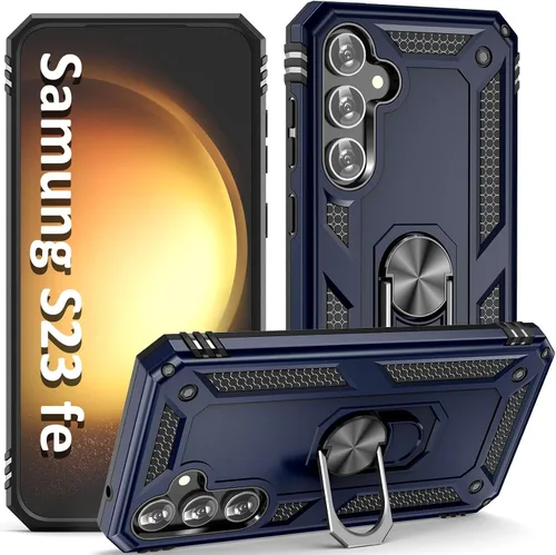 Miniatura 28 de ADDIT Funda S23 para Samsung Galaxy S23 de 6.1 pulgadas, con anillo de soporte, soporte ajustable, grado militar, protección resistente, a prueba