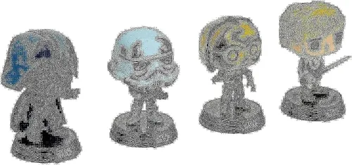 Star Wars Pack 4 Figuras Pop! Películas Vinilo Retro Series 3.5 in