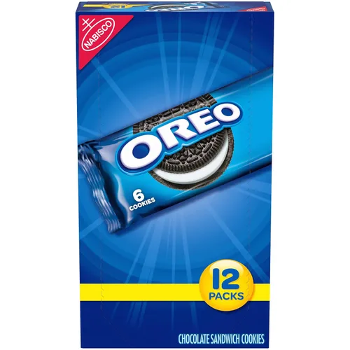 Miniatura 34 de Galletas OREO Minis tipo sándwich doradas, 12 bolsas de 3 oz