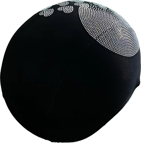 Miniatura 5 de Cubierta de casco de corazón de cristal, cubierta de casco de diamantes de imitación, casco elegante, cubierta de casco para jinete, paseos