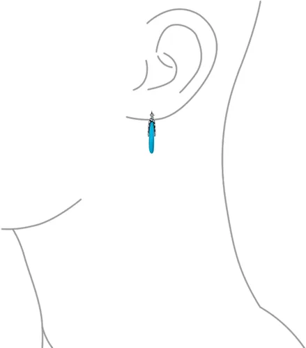 Miniatura 3 de Aretes de aro redondos de media luna con forma de ónix, turquesa y lapislázuli, estilo tribal occidental, para mujer, cuentas de caviar, milgrain