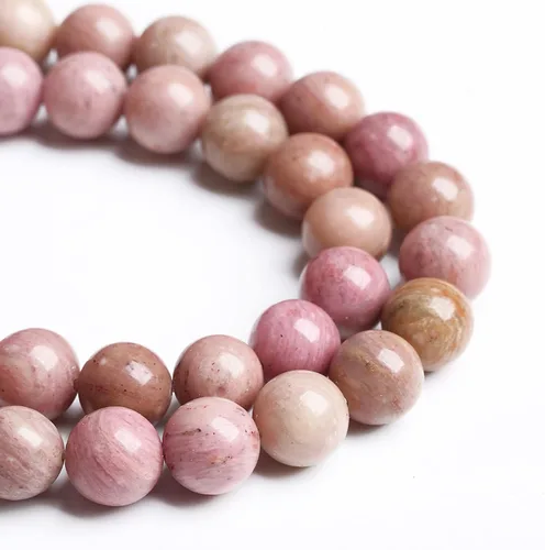 Miniatura 23 de 60 Cuentas de 15⁄64 Pulgadas (6 mm) de Piedra Natural de Citrino Limpio de Grado 3A en Bruto para Hacer Joyería, Pulseras DIY