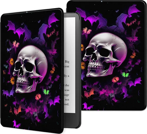 Miniatura 51 de Funda para Kindle básico de 6 pulgadas (11.ª generación), múltiples ángulos, piel sintética, delgada, con función de encendido y apagado automático