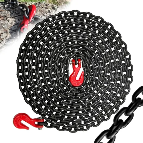G80 Cadena de Carpeta de Transporte | Cadena de 1/4"×20 PIES de Alta Resistencia con 3300 Libras de Fuerza de Rotura para Remolque | Cadenas de