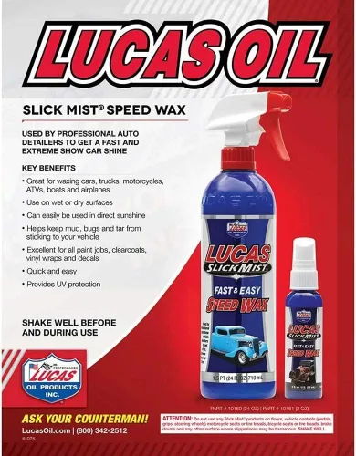 Miniatura 5 de Lucas Oil 10160 rociador para quitar manchas, encerado rápido, de 24 oz