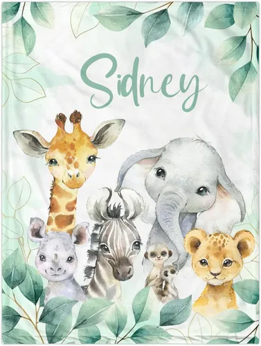 Manta de bebé personalizada para niños, manta de bebé personalizada con nombre, suave y acogedora manta personalizada con nombre para niños, mantas