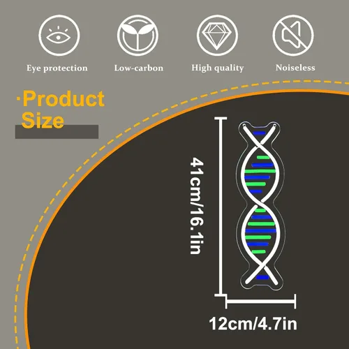 Miniatura 5 de Letreros de neón de doble hélice de ADN para decoración de pared, letrero de neón LED regulable de ADN para pared, alimentado por USB para cueva