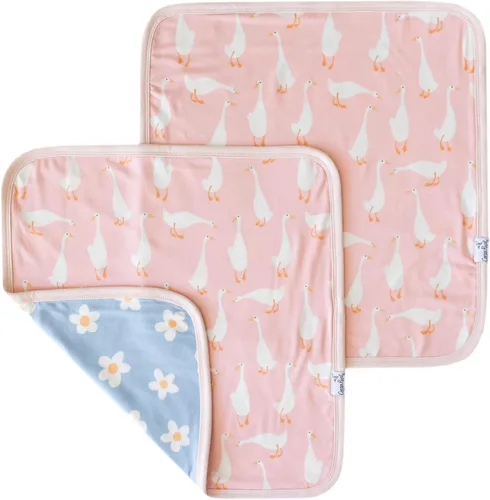 Miniatura 35 de Copper Pearl Juego de 2 mantas de seguridad para bebé, tamaño portátil para auto calmarse sobre la marcha, mantas de bebé ideales para niños