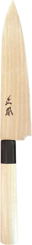 Miniatura 6 de MASAMOTO KS - Cuchillo japonés con funda de 6.5 pulgadas (6.496 in) fabricado en Japón, cuchillo profesional de cocina para frutas y verduras, hoja