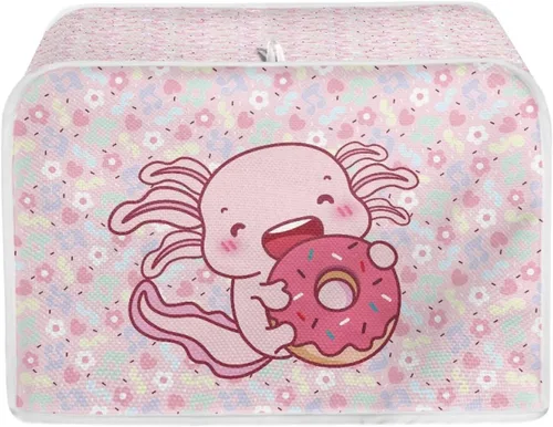 Axolotl - Fundas para tostadora de donas, accesorios de cocina multicolor para tostadora de 2 rebanadas con gancho superior para un fácil