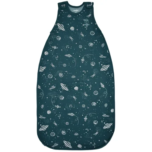 Miniatura 9 de Saco de dormir para niños Woolino, 4 estaciones, lana de merino y algodón orgánico, saco de dormir para bebé, 2-4 años, cielo nocturno