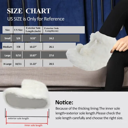 Miniatura 5 de Pantuflas de forro polar para mujer, botas antideslizantes para interiores