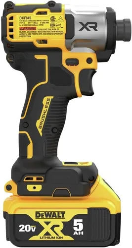 Miniatura 6 de DEWALT Taladro de Impacto 20V MAX, Inalámbrico, 3 Velocidades, 2 Baterías y Cargador Incluidos (DCF845P2)