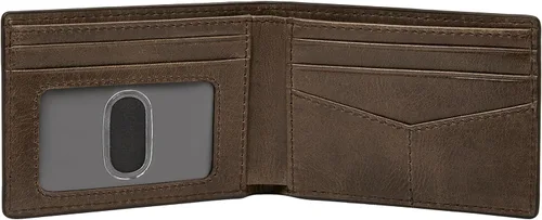 Miniatura 14 de Fossil Cartera Anderson de piel delgada y minimalista con bolsillo frontal plegable para hombre