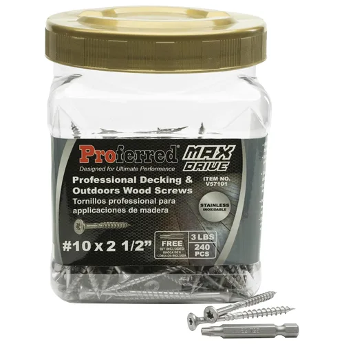 Miniatura 13 de Tornillos de madera profesionales para terrazas y exteriores, revestimiento SKT® de bronce - Spray de sal de 1500 horas, #8 X 2, 6 lóbulos 20