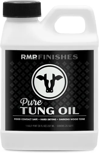 RMP Finishes Pure Tung Oil para acabado de madera, tablas de cortar, muebles de exterior, bloques de carnicero, pisos de madera, grado alimenticio,
