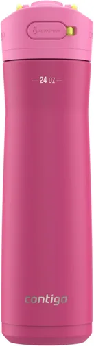 Miniatura 19 de Contigo Ashland 2.0 - Botella de agua a prueba de fugas con bloqueo de tapa y popote inclinado, apta para lavavajillas, tapa intercambiable, 24 Azul