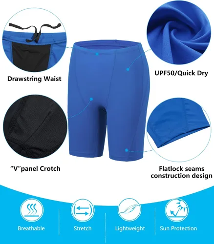 Miniatura 56 de Traje de baño deportivo competitivo para hombre, traje de entrenamiento de resistencia de carreras, pantalones cortos de natación de secado rápido