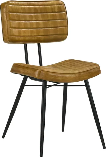 Miniatura 4 de Coaster Home Furnishings - Misty - Cuero y metal - Sillas laterales de comedor tapizadas con asiento y respaldo copetudos - Comedor y cocina casera