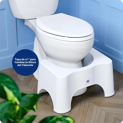 Miniatura 6 de Squatty Potty The Original Taburete de Baño para Inodoro - Ajustable 2.0, Convertible a 7" o 9" de Altura con Tapa Removible para Adultos y Niños