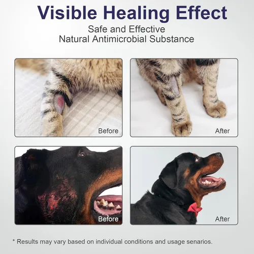 Miniatura 6 de Spray para el cuidado de heridas de puntos calientes para perros, gatos, alivia la picazón en la piel, limpia y curación rápida infecciones, heridas