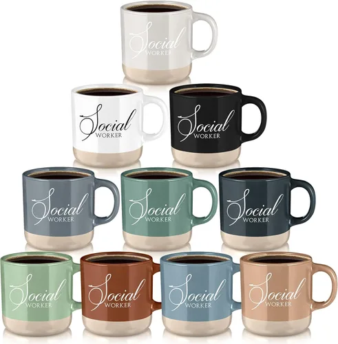 Miniatura 12 de Didaey 10 tazas de agradecimiento a granel CNA Week Gifts Bulk 13 oz Tazas de café de cerámica inspiradoras May You Be Proud Regalo