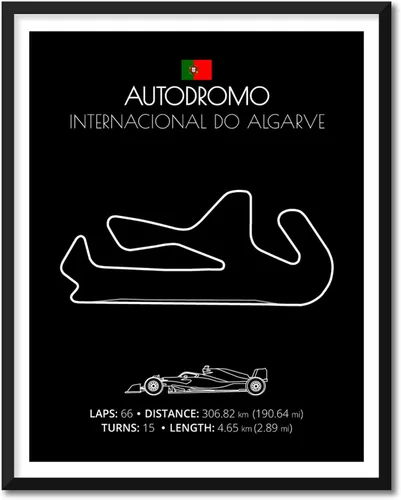 Miniatura 53 de Custom Car Posters Póster hecho a mano compatible con Autodromo Enzo e Dino Ferrari (Imola, Italia), póster de pista de carreras diseñado