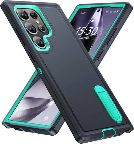 Miniatura 27 de BaHaHoues - Funda para Samsung Galaxy S22 con patas de apoyo incorporadas, cubierta protectora a prueba de golpes/polvo/caídas de grado militar