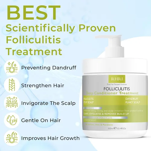 Miniatura 2 de Acondicionador profundo de foliculitis Tratamiento eficaz del cuero cabelludo para dermatitis seborreica, psoriasis, cuero cabelludo seco