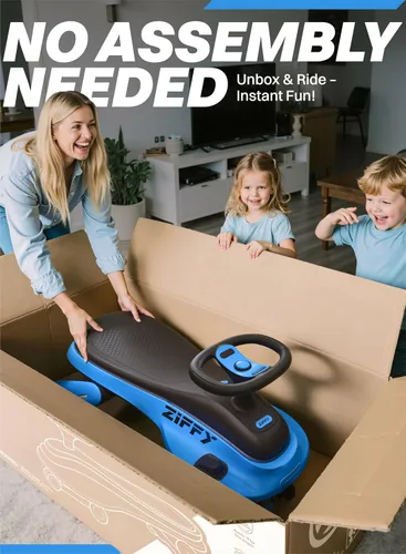 Miniatura 3 de Coche eléctrico con luz JOVA ZIFFY 45W 5.5A con pedal, batería recargable, coche oscilante 2 en 1, juguete de paseo de 2 velocidades, antivuelco