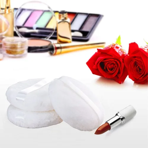 Miniatura 5 de Joly Soplo de polvo suelto grande, 4.3 '' XXL Body Puff con cinta (10PCS) Blanco