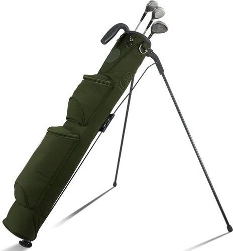 Miniatura 9 de Bolsa de golf ligera, fácil de llevar, pequeña bolsa de golf con divisores de longitud completa de 2 vías y bolsillos, para el campo de prácticas