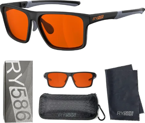 Miniatura 9 de Gafas de sueño HD P1AS 99.9% con bloqueo de luz azul para juegos que reducen la fatiga ocular y el deslumbramiento, definición de alto contraste
