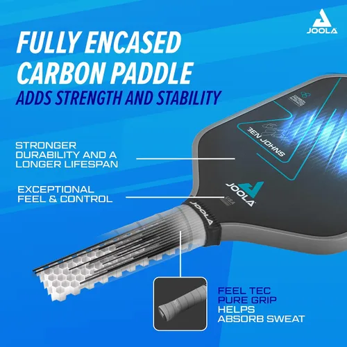Miniatura 5 de JOOLA Professional Pickleball Paddles – Charged Surface Technology for Power & Feel – Select Perseus or Hyperion Shape – Fully Encased Carbon Fiber