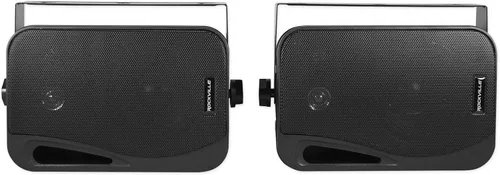 Miniatura 5 de Rockville Par de altavoces HP4S BK de 4 pulgadas, 360 W, para exteriores/interiores, montaje en pared giratorio, IPX44, resistente a la intemperie
