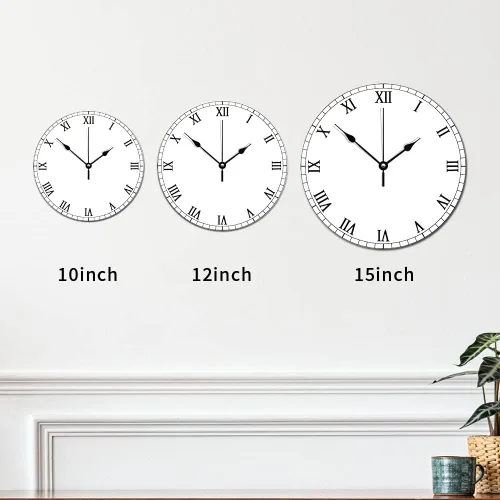 Miniatura 8 de ArogGeld Chef - Reloj de pared de cocina de madera, 10 silencioso, sin tictac, de cuarzo, funciona con pilas, para sala de estar, dormitorio