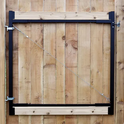 Miniatura 5 de Adjust-A-Gate® AG72LTP-ZR0110 Medium - Kit de puerta de estructura completa resistente a la corrosión de acero, anti caída, de marco completo – Para