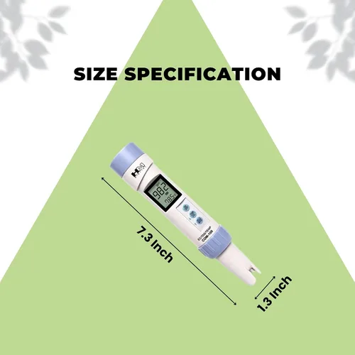 Miniatura 3 de HM Digital 716160 COM-100 - Medidor combinado impermeable serie profesional, 7 pulgadas, blanco/morado