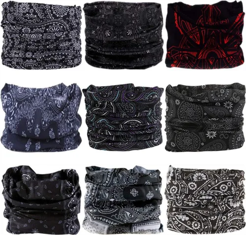 Miniatura 12 de VANCROWN - Diadema, bufanda, cinta para la cabeza, cubrebocas, bandana, para mujeres y hombres