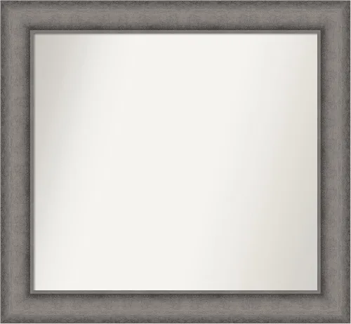 Miniatura 144 de Amanti Art Espejo de pared personalizado no biselado (24.5 x 24.5 pulgadas), marco gris marrón alta, varios tamaños personalizados, espejo de baño