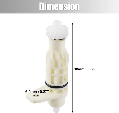 Miniatura 4 de X AUTOHAUX Sensor de velocidad de transmisión Sensor de transmisión de repuesto para Chevrolet Aveo 2004-2011 90375764 plástico metal blanco 1 unids