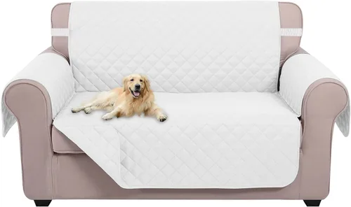 Miniatura 100 de U-NICE HOME Funda de sofá reversible para perros con correas elásticas, resistente al agua, protector de muebles para mascotas, funda de sofá