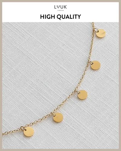 Miniatura 4 de LUUK LIFESTYLE Pulsera de acero inoxidable con colgante y tarjeta de felicidad, filigrana y joyería minimalista para mujer, idea de regalo única