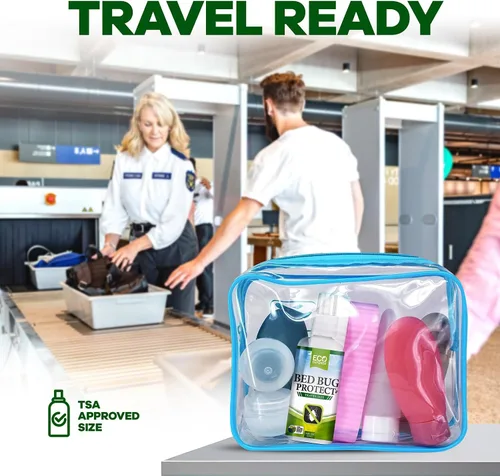 Miniatura 4 de Eco Defense - Spray contra chinches de tamaño de viaje - Aprobado por TSA 85 ml – Artículos esenciales de viaje para hotel, crucero, vacaciones