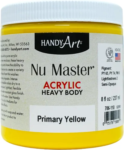 Miniatura 7 de Handy Art Nu Master - Pintura acrílica de cuerpo pesado, 8 onzas, carmesí Alizarin