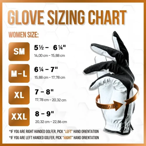 Miniatura 6 de Copper Tech Plus Ladies Golf Gloves Women (2nd Gen) Copper Compression Joint Support with Flexible & Comfortable Fit Tacky Silicone Pad