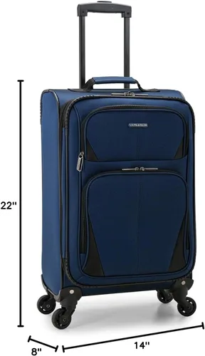 Miniatura 51 de U.S. Traveler Aviron Bay - Equipaje extensible con ruedas giratorias, Color verde azulado.), US08125E23