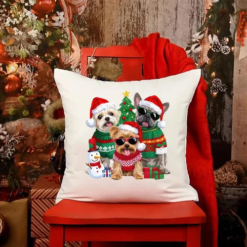 Miniatura 5 de Calcomanías de Vinilo de Transferencia Navideñas para Planchar, Pegatinas de Transferencia de Calor de Navidad con Patrones de Papá Noel, Renos
