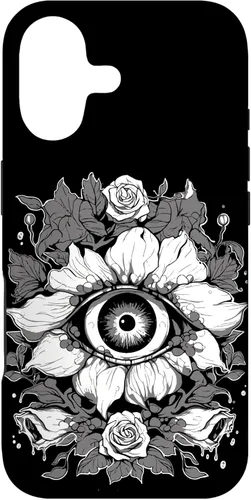 Gothic Eyeball Flower | Weirdcore Fairycore Cottagecore Case for iPhone 17