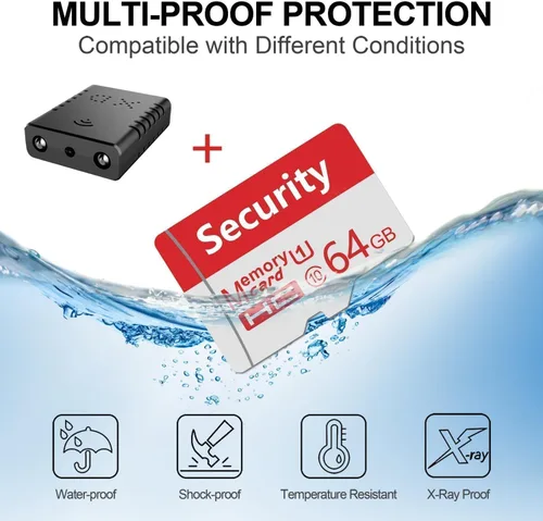Miniatura 2 de 【Gratis 64G】 Cámara de batería inalámbrica más pequeña, cámara de seguridad HD1080P, monitor de bebé, mini cámara, cámara de niñera con visión